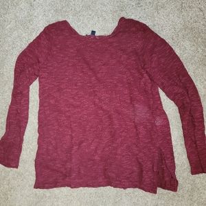 American Eagle Lace Insert Sweater